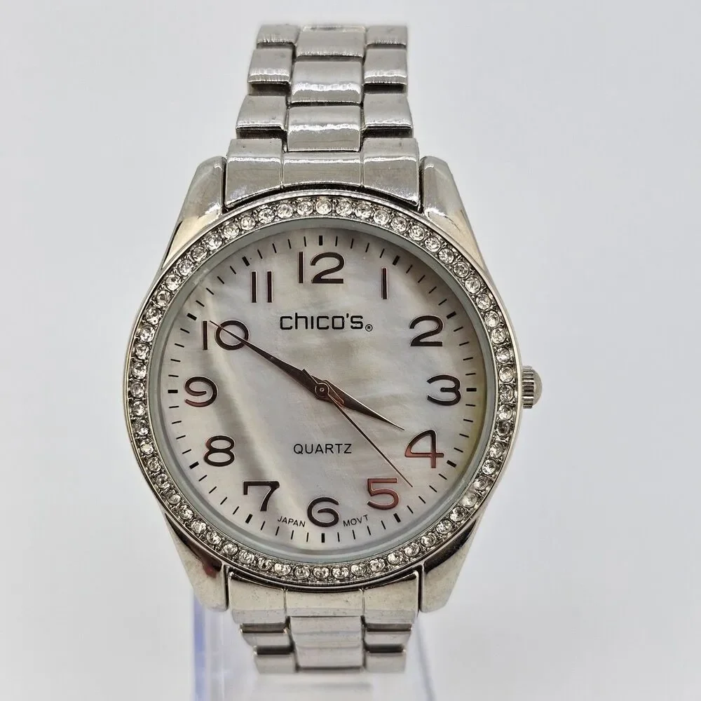 Chico's Women's Watch 41MM Gray Gold Dial Gray Gold Bracelet 6.5